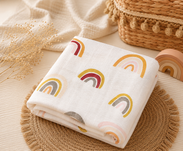 Hydrofiele doek XL - 120x120 cm - Regenboog
