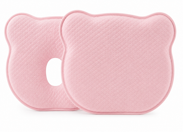 Baby hoofdkussen + kussensloop - Roze - 0-12 mnd