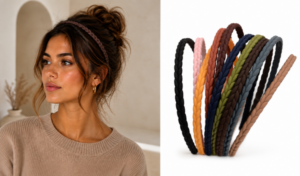 10 Stuks - Dun gevlochten Dames Haarbanden - Multi kleuren