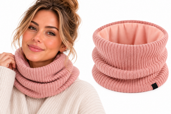 Dames Colsjaal met Velvet Voering - Roze