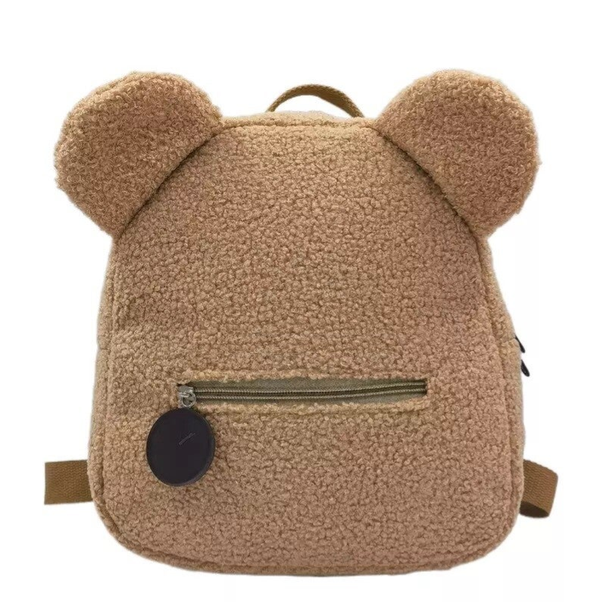 Teddy Rugzak Lichtbruin - School