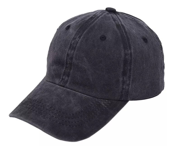 Dames Pet Spijkerstof - Denim - Zwart - Baseball Pet