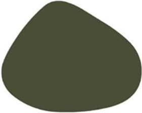 6 Stuks - Placemat Kiezelvorm Donkergroen - Kunstleer - 44x33 cm