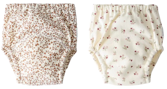 2 Stuks - Oefenbroekjes Waterproof - 11-15 kg (2-4 jaar) - Bloemetjes