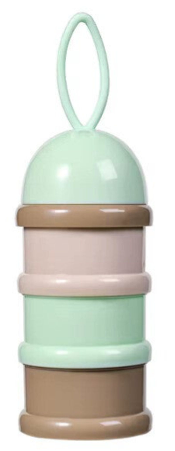 3-Laags Baby Melkpoederdoos - Fruit toren - Groen Beige