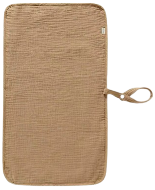 Hydrofiel verschoonmatje met bamboe voering – Waterproof - Bruin (35×60 cm)