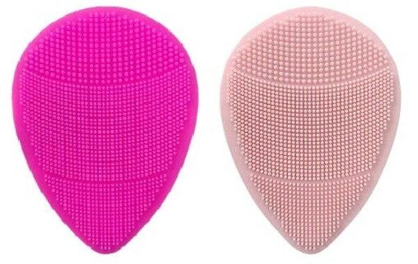 2 Stuks - Siliconen Gezichtsreinigers – Roze & Fuchsia Roze - Exfoliator met Zuignap & Handvat