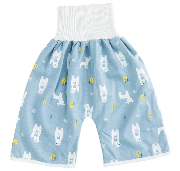 Zindelijkheidsbroekje - Lekvrij - Training broekjes Baby/Peuter - Blauw - Beertjes - 18 mnd t/m 3 jaar