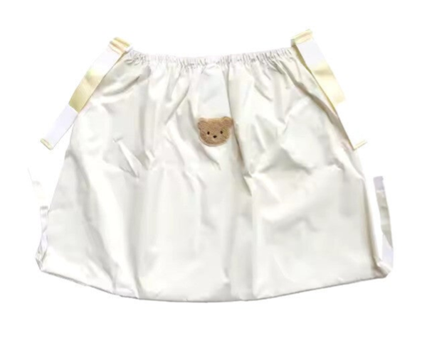 Universele Kinderwagen Boodschappentas (70x40 cm) - Hangende Buggy Organizer - Grote Boxzak - Crème - Beertje