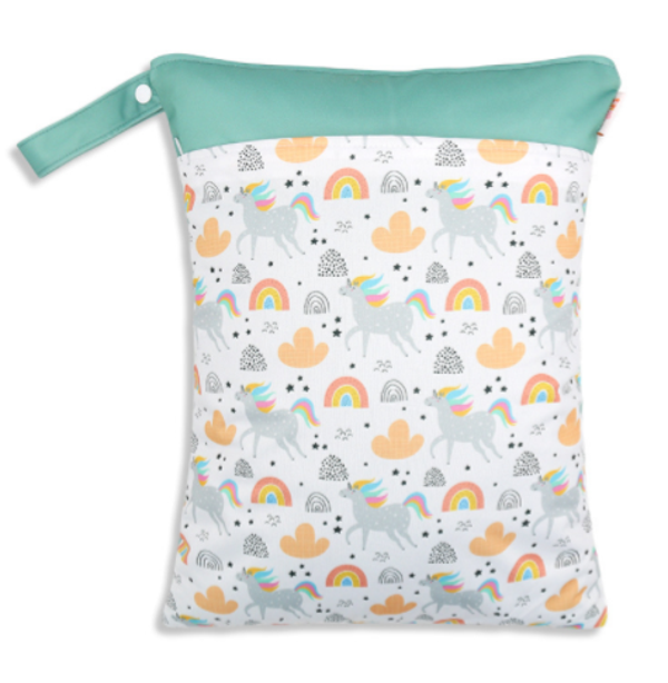 Waterdichte Opbergtas - Wetbag - 2-vaks - 40x30 cm - Unicorn Mintgroen