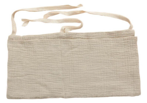 Hydrofiele Baby Boxopbergtas - Boxzak Organiser - Beige Effen - 30x50 cm (Groter Formaat)