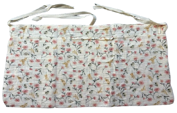 Hydrofiele Baby Boxopbergtas - Boxzak Organiser - Bloemetjes - 30x50 cm (Groter Formaat)