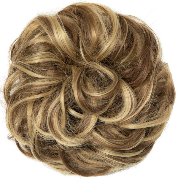 Vals Haar Scrunchie Blond Mix – Haarextensie Scrunchie / Haarwokkel – Volume Knot & Staart