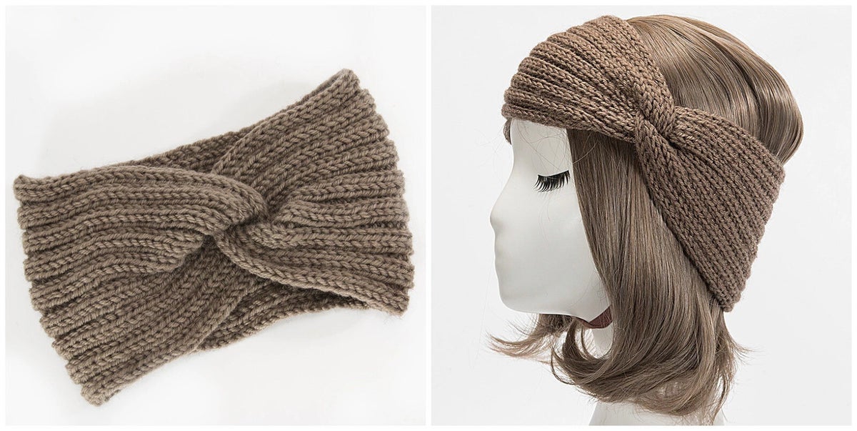 Hoofdband voor dames, winter, 2 stuks, gebreide haarband Hoofdband voor dames, winter, 2 stuks, gebreide haarband