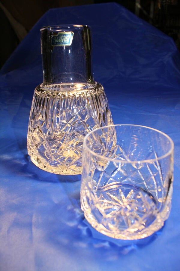 KRISTAL waterkan met glas