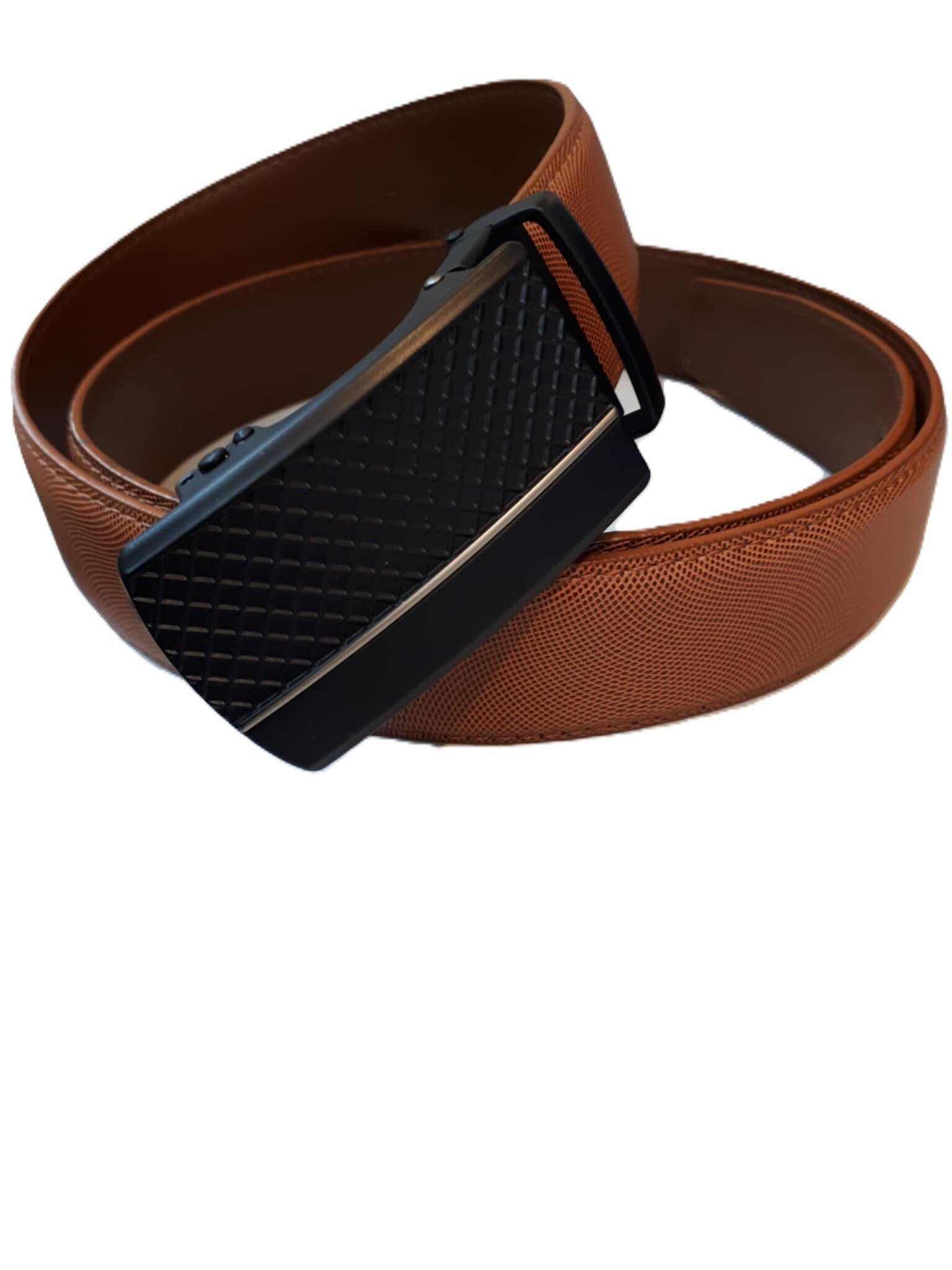 Heren riem met automatische gesp bruin ref. ZG-04 /0021