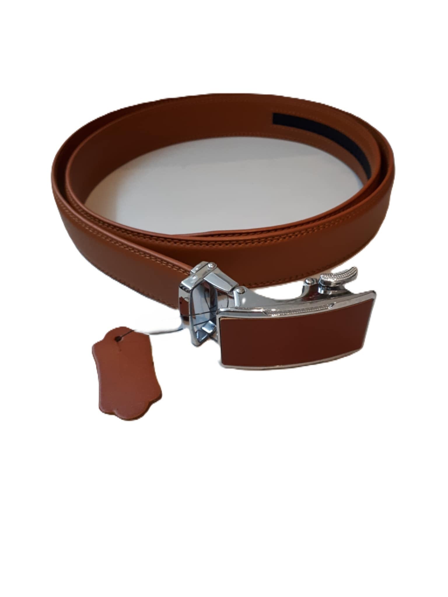 Leren riem met automatische gesp Camel ref.  C /005
