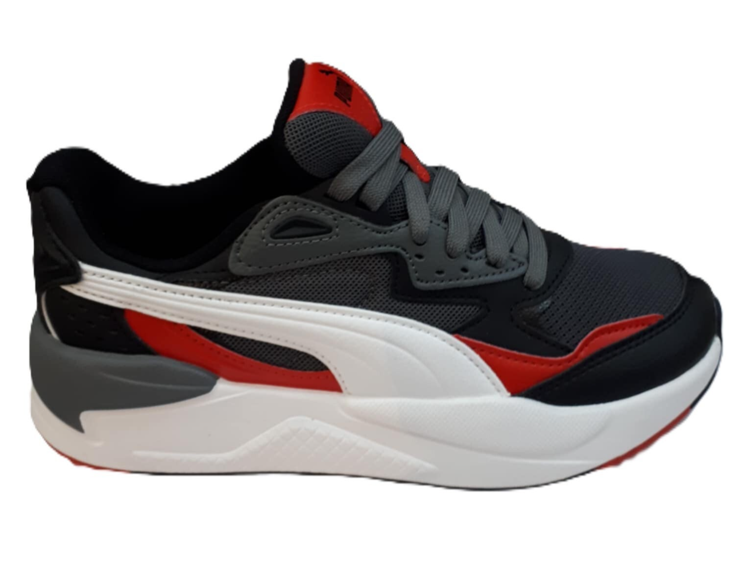 PUMA X- ray speed jr. soft foam, optimal comfort grey/white / red ref. 384898 13/ 0323024
