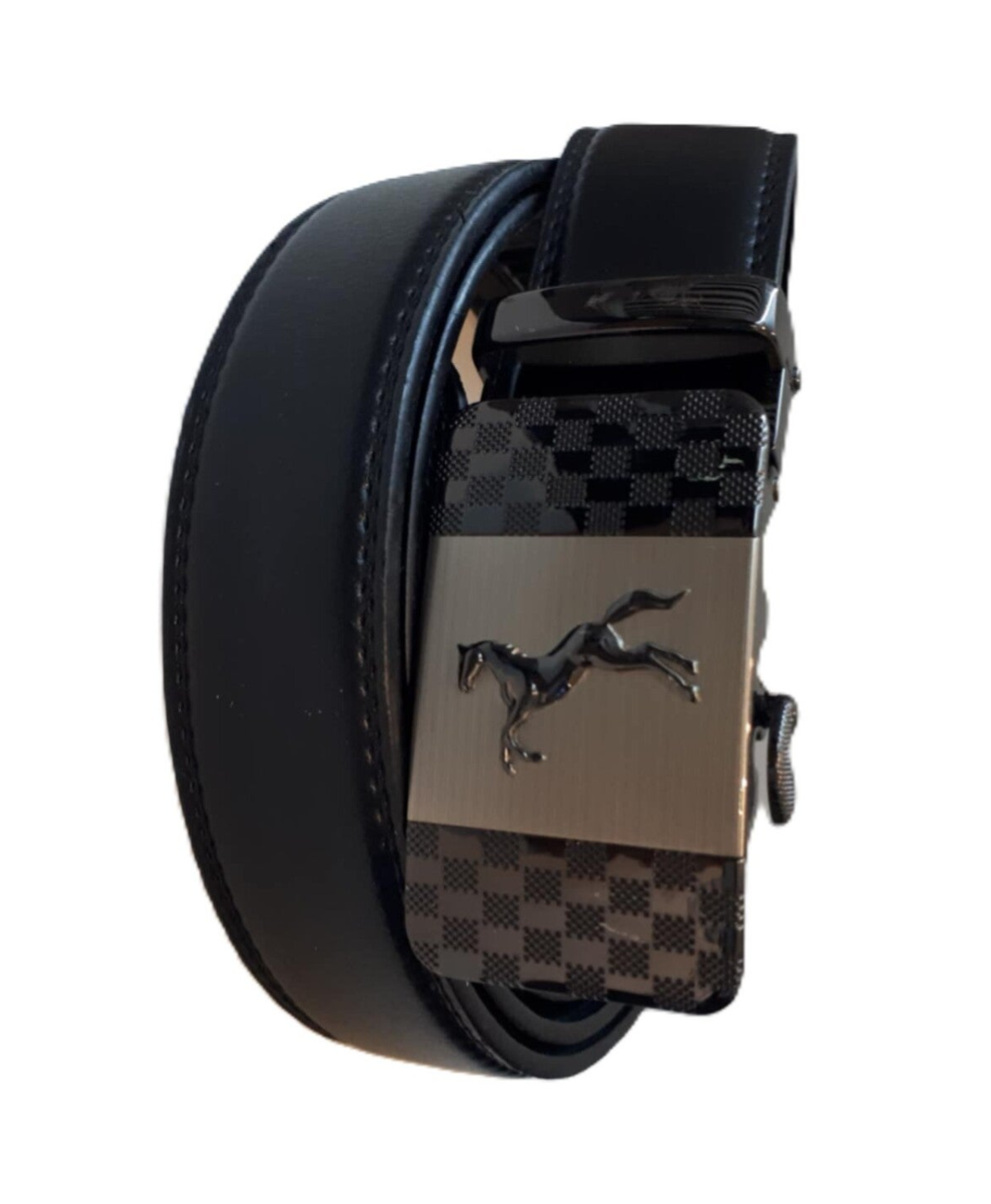 Heren riem met automatische gesp zwart ref. N-523  /0023