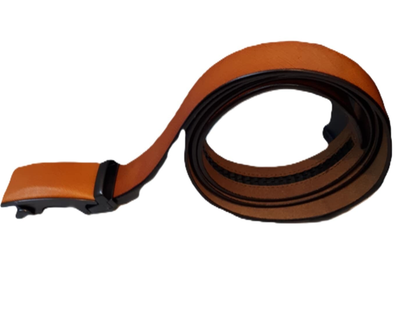 Leder riem met automatische gesp camel ref. F-1864  /0016