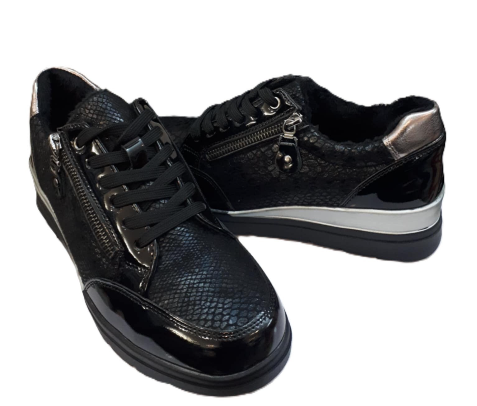 Topway comfort schoenen met rits ZWART ref. B0016680 / 02150025