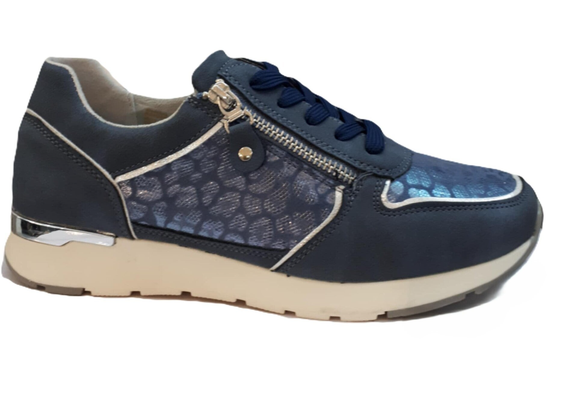 TOPWAY sneakers met rits  BLUE ref. B983760 /0212 965