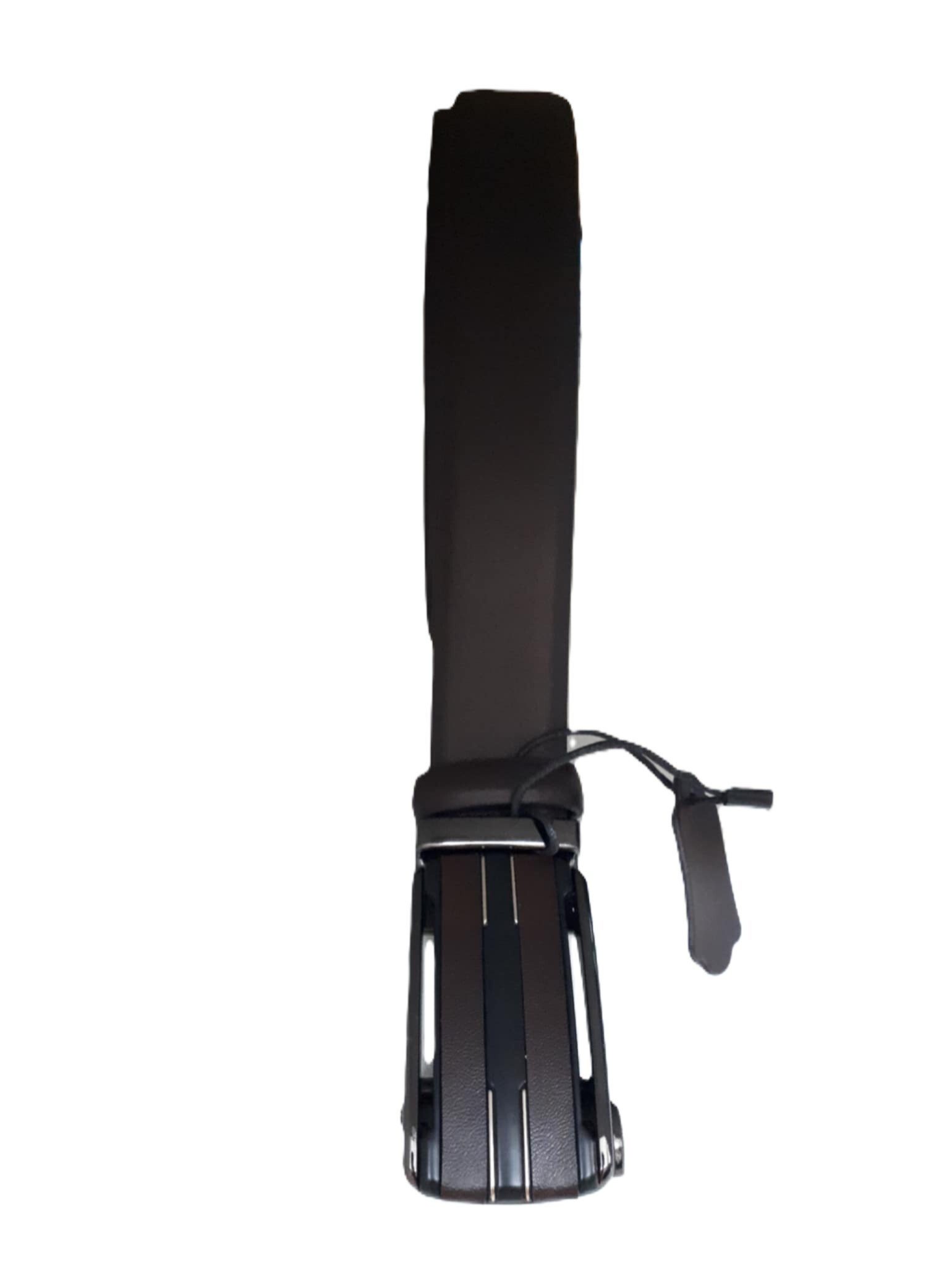 Leder riem met automatische gesp donker bruin ref. F-2051 /0030