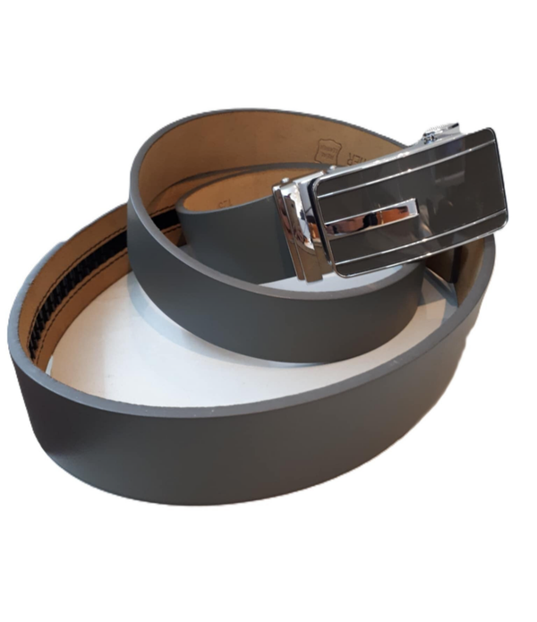 Leder riem met automatische gesp GREY ref. EG-2310  /0015