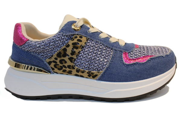 Sneakers denim blue ref. 8-155 /0525