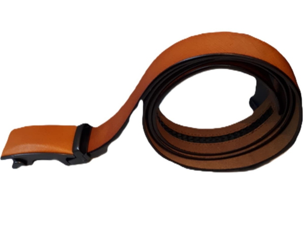 Leder riem met automatische gesp camel ref. F-1864  /0016