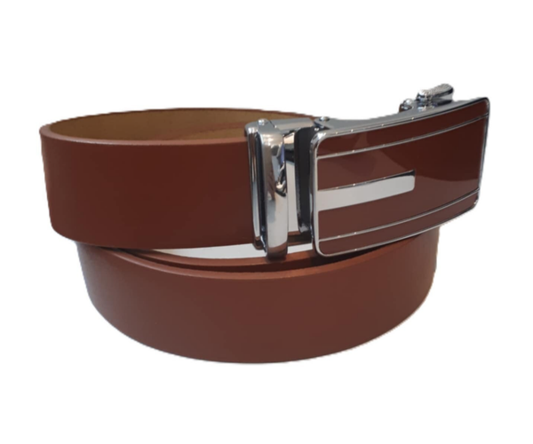 Leder heren riem met automatische gesp camel ref. EG-2310 /009