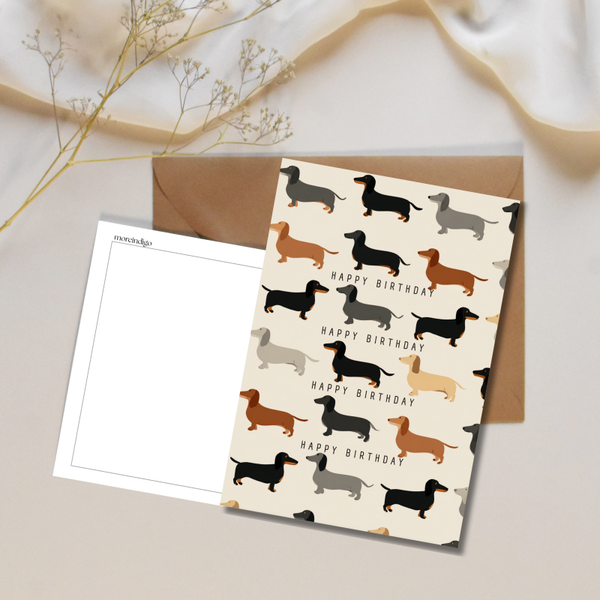 Dackel Postkarten-Set