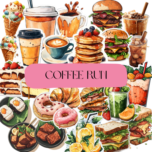 Coffee Run Sticker Set