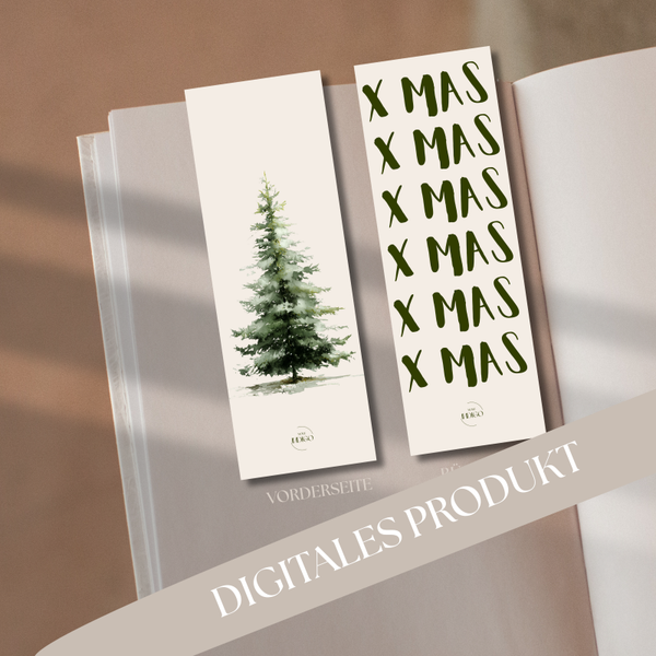 Winterliche Lesezeichen zum Selbstausdrucken 3-er Set