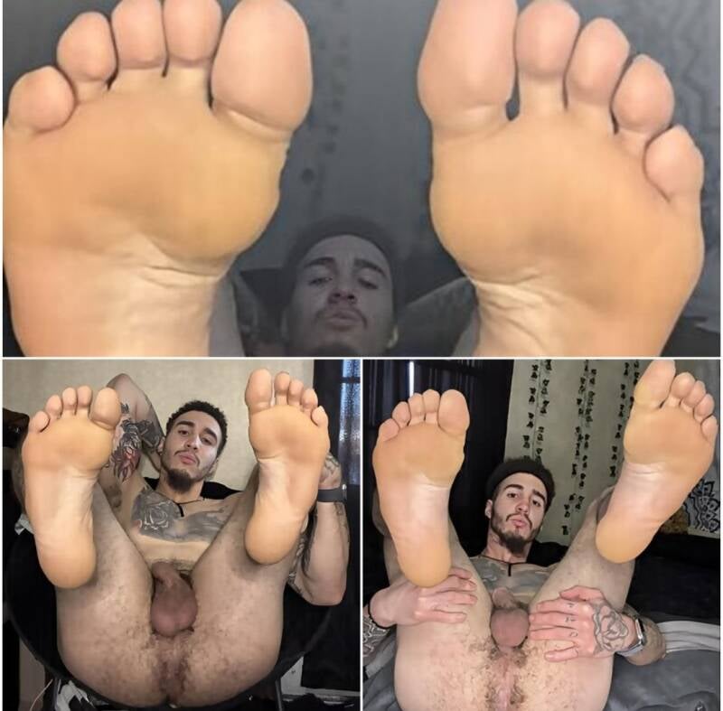 Best big feet hairy man great physique, soles and feet.