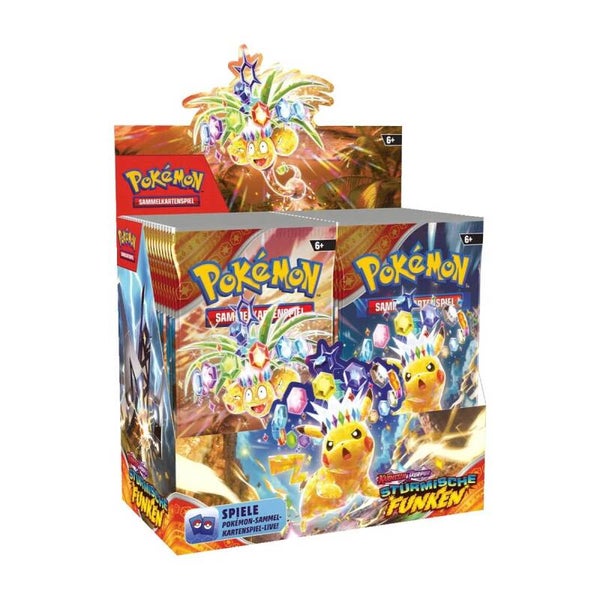 Pokémon – Karmesin & Purpur: Stürmische Funken – Booster-Display (36 Boosterpacks)