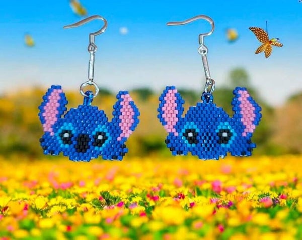Miyuki delica beads stitch earrings