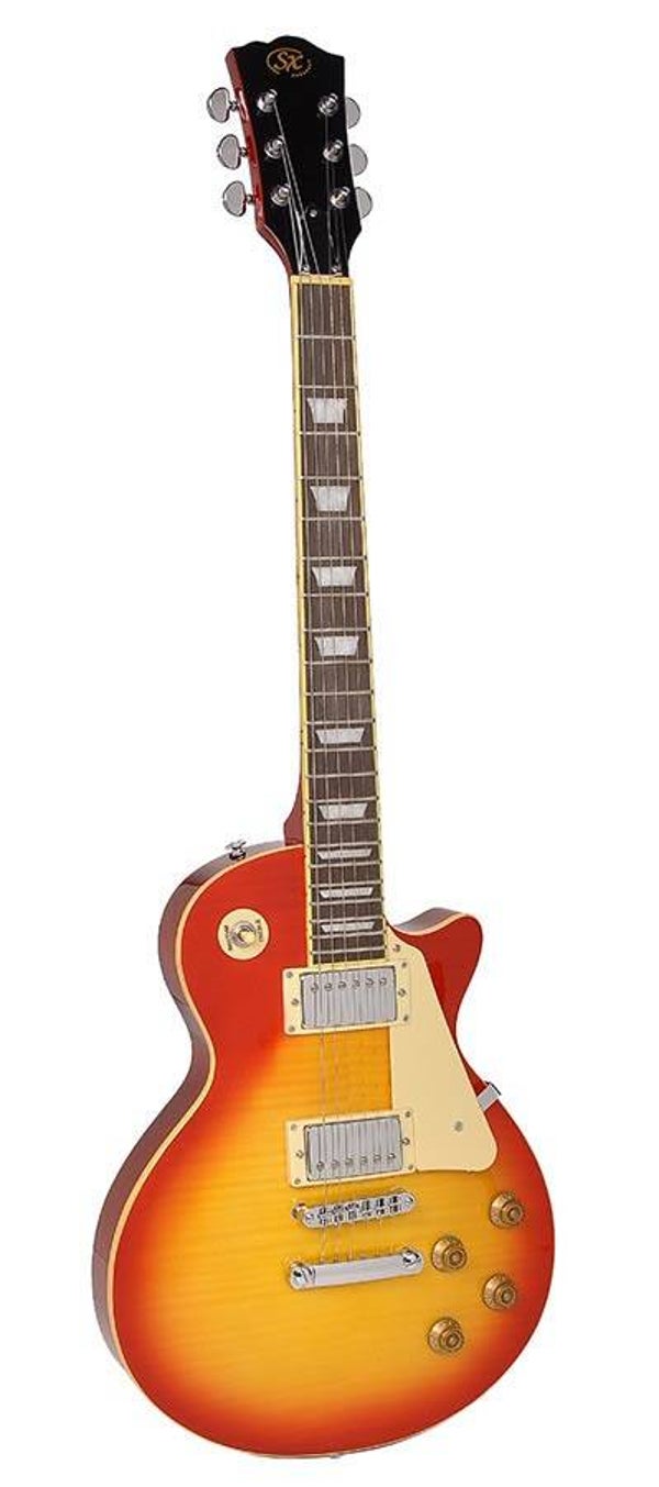 SX Guitars EF3DCS LP Std model Cherry Sunburst