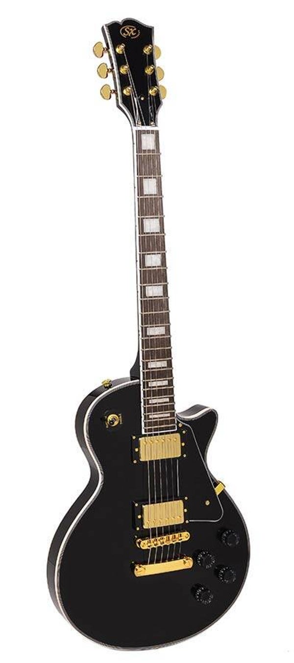 SX Guitars EH3BK LP Custom model Black