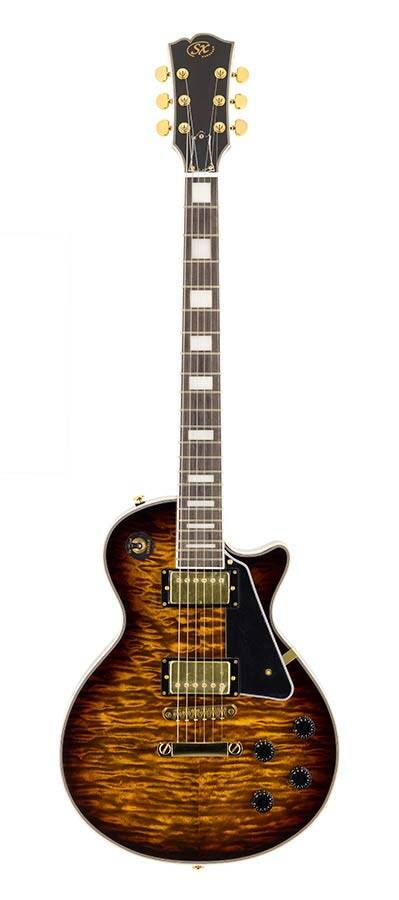 ギター LP CUSTOM model SX Guitars EH3DDS LP Custom model Tobacco Sunburst | Music