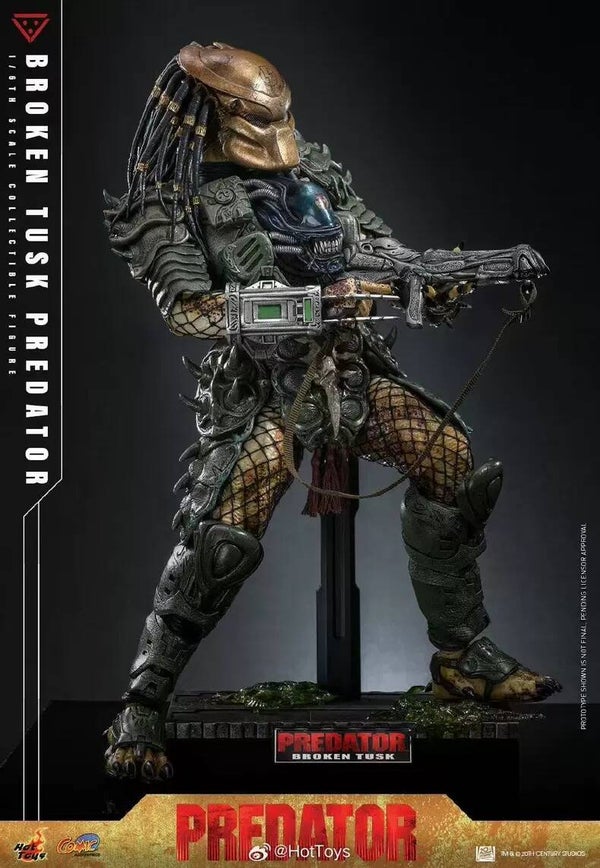 [Pre-Order](Deposit)HOTTOYS - Alien vs. Predator Comic Masterpiece Action Figure 1/6 Broken Tusk Predator