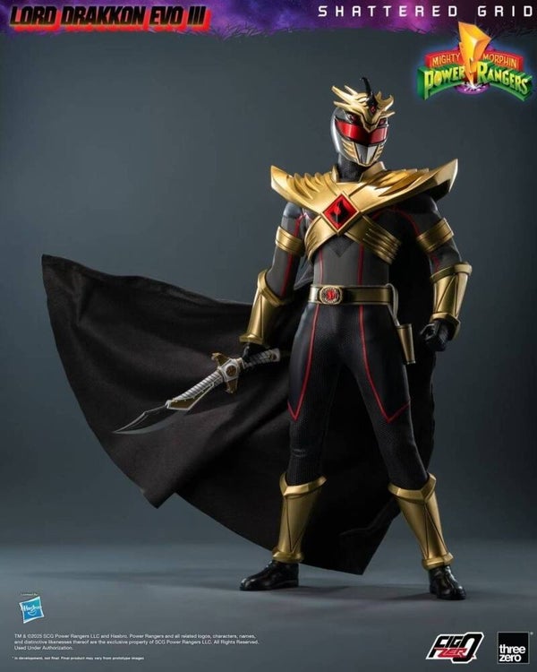 [Pre-Order](Deposit) THREEZERO Mighty Morphin Power Rangers: Shattered Grid FigZero Lord Drakkon (Evo III Ver.) 1/6 Scale Action Figure