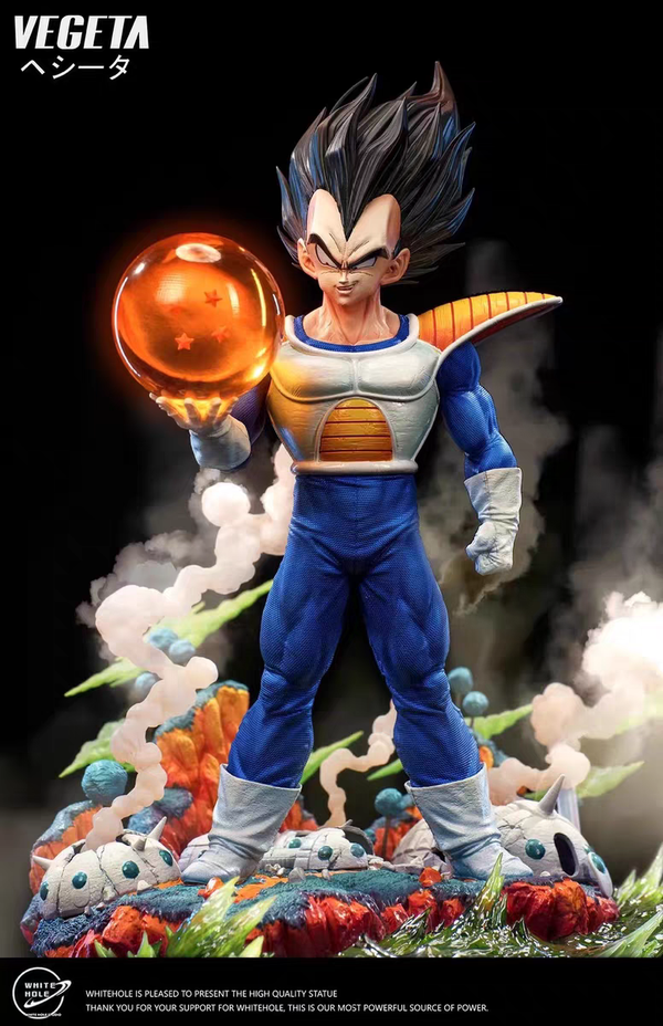 Dragon Ball White Hole Studio War Suit Vegeta Resin Statue
