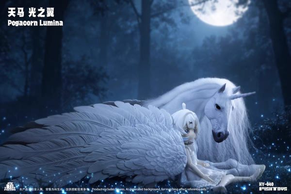 ​[Pre-Order] FISH TOYS - Pegacorn Lumina (HY-040) 1/12 Scale Fantasy Mount Model