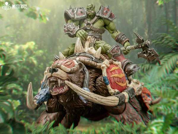 METU TOYZ - Orc Warrior & Giant Tusked Beast Mount 1/12 Action Figure Set