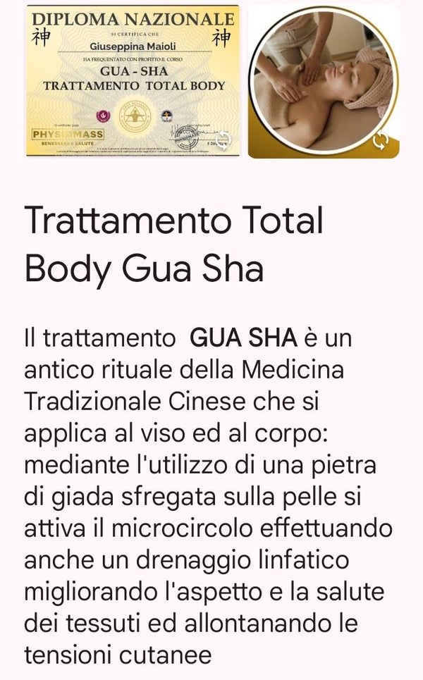 GUA SHA CORPO QUARZO ROSA 60 MINUTI