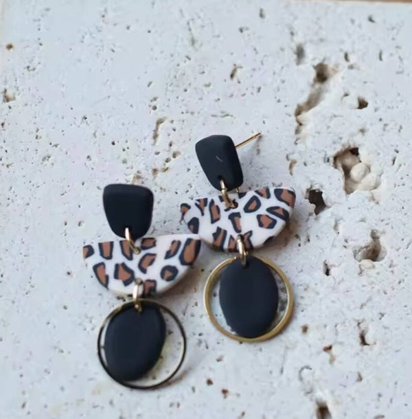 boucles d'oreilles leopard