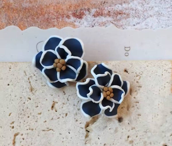 boucles d'oreilles fleurs