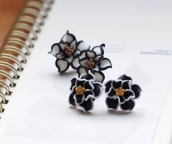 boucles d'oreilles fleurs