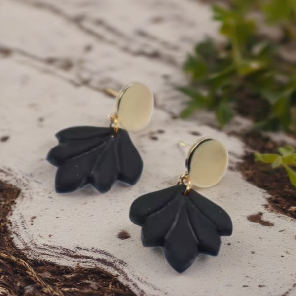 boucles d'oreilles feuilles